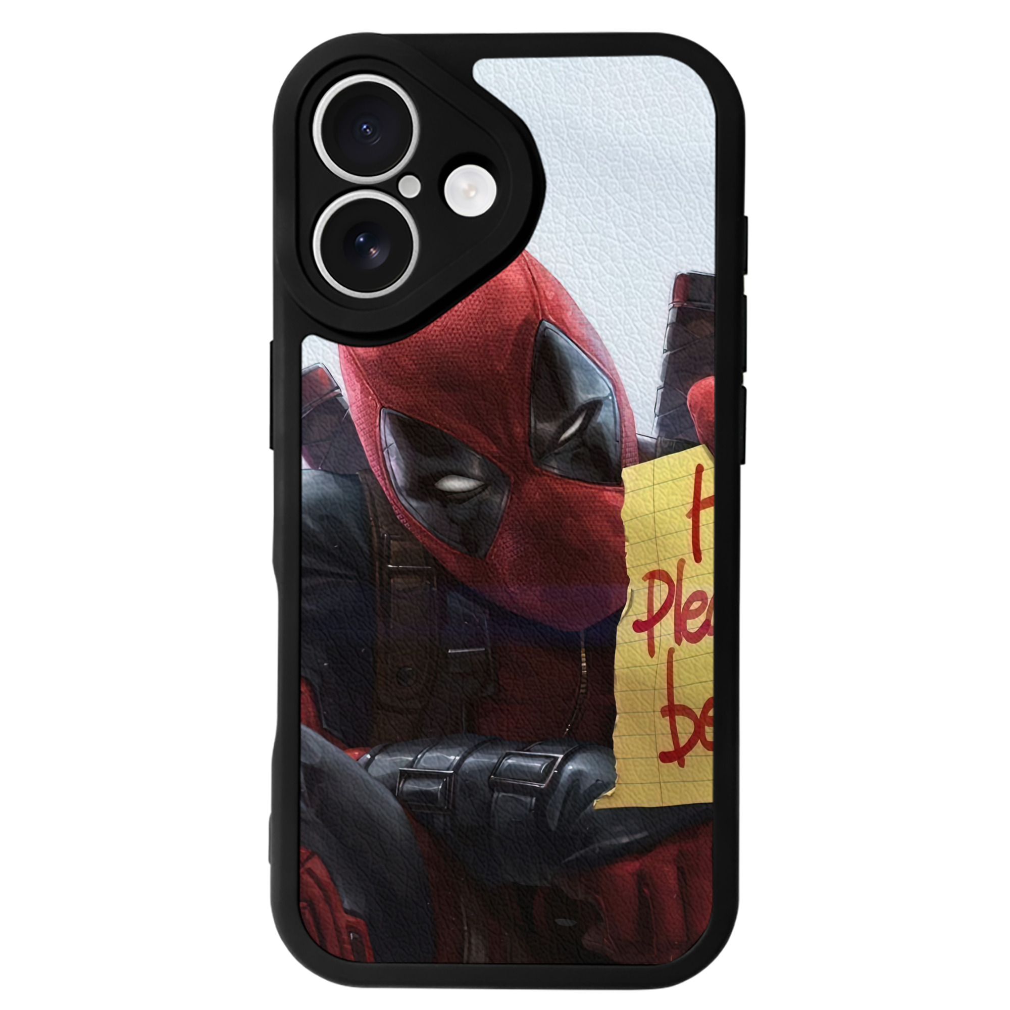 （画像用） Deadpool デッドプール 【iPhone 16シリーズ対応】シリコンスマホケース（レザー調） 材質：シリコン